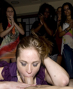 These girls love whipped cream covered cocks from Dancing Bear