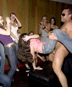 These girls love whipped cream covered cocks from Dancing Bear