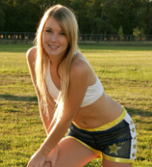 A little strip on the soccer pitch from Private School Jewel