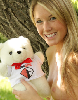 Teen model Jewel showing off her new gear from FreeOnes from Private School Jewel
